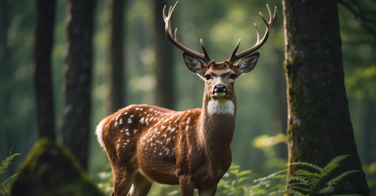 Deer Spiritual Meaning: Unveiling Nature's Gentle Symbolism 2024 1 deer spiritual meaning: A deer stands in the forest.