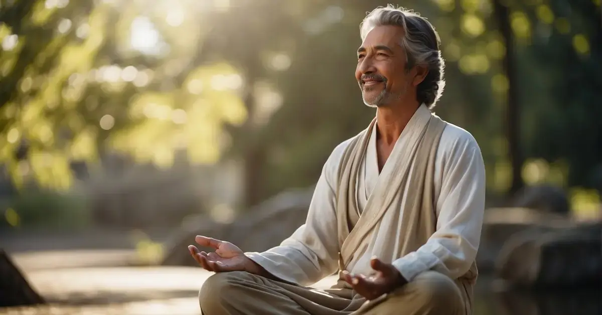 Spiritual Master From India: Embracing Wisdom And Inner Peace 2024 1 Spiritual Master from India: A spiritual master from India sits on the ground.