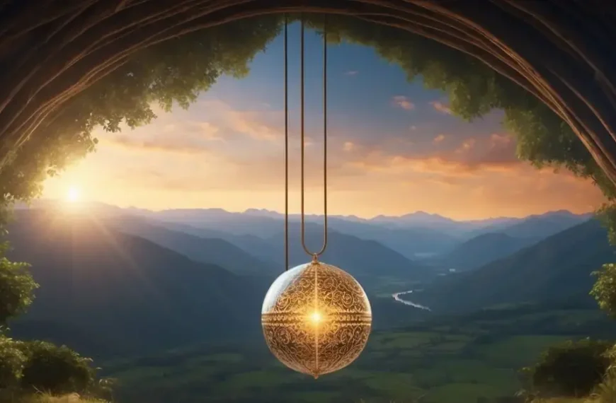 Latest Articles 11 Spiritual Visionary Art: A glowing orb hovers above a serene landscape, surrounded by intricate patterns and symbols. The scene exudes a sense of peace and spiritual energy