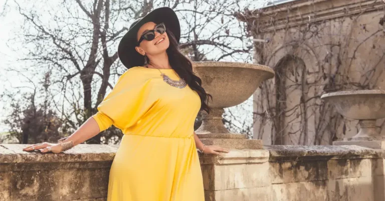20+ Plus Size Spiritual Fashion Outfits You Must Know 2024 66 Plus Size Spiritual Fashion: a woman wear a yellow dress