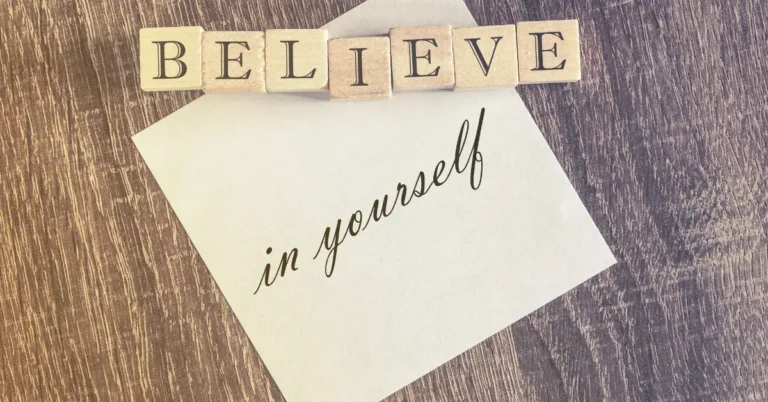 20+ Spiritual Aesthetic Art Quotes You Will Love 2024 8 Spiritual Aesthetic Art Quotes: There is a paper with "believe in yourself"