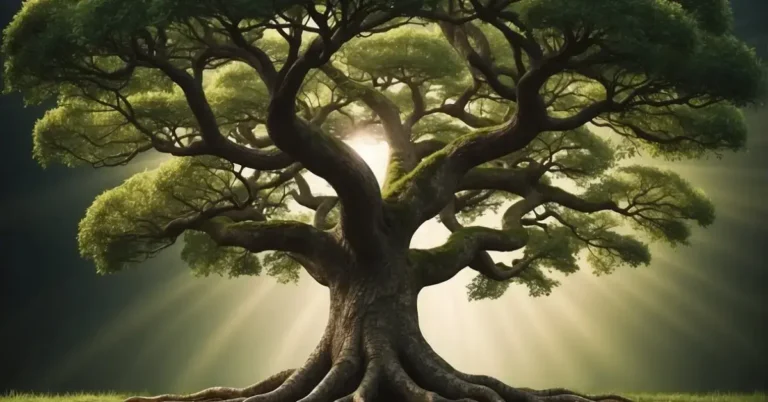 Tree of Life Meaning: Exploring Symbolism 2024 8 Tree of Life Meaning: A majestic tree with twisting branches and lush foliage, symbolizing growth, connection, and the cycle of life