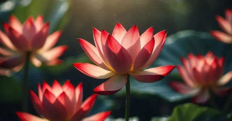 Spiritual Meaning of Red: Exploring Significance 2024 9 Spiritual Meaning of Red: A vibrant red lotus flower blooms amidst swirling energy, symbolizing passion and vitality in spiritual practice