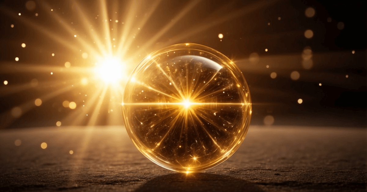 Gold Aura: A glowing golden aura emanates from a central source, casting a warm and radiant light across the surrounding space