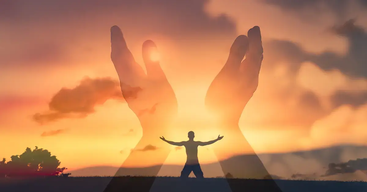 How To Pray To Buddha: A Simple Guide For Beginners 2024 1 How To Pray To Buddha: a person is in the nature and pray