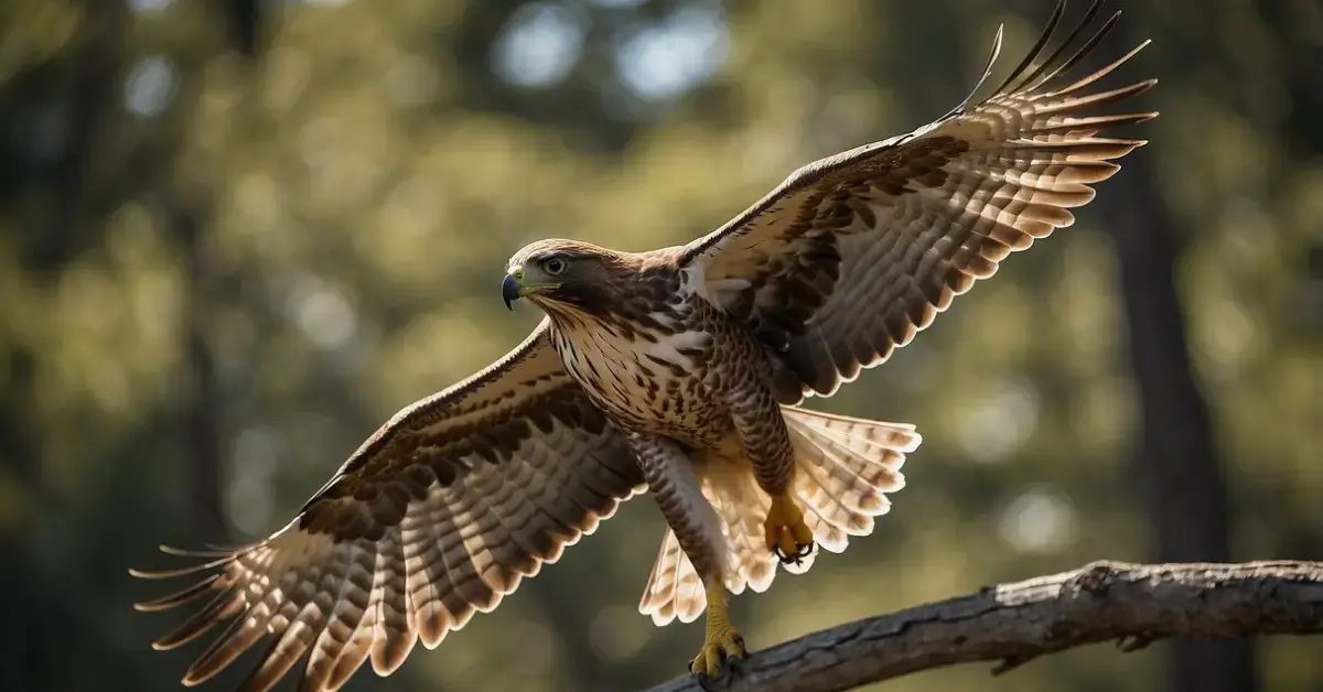 Spiritual Meaning Of Hawks: Insights and Symbolism 2024 1 Spiritual Meaning Of Hawks: A majestic hawk soars high in the sky, its wings outstretched and eyes focused, symbolizing spiritual awareness and vision
