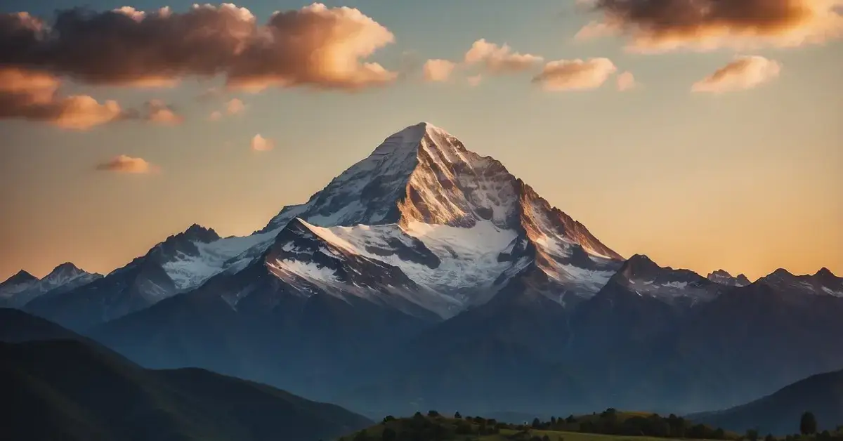 What Is The Spiritual Meaning Of Zion: Its Significance 2024 1 What Is the Spiritual Meaning of Zion: A majestic mountain peak rises above a serene landscape, symbolizing strength, peace, and spiritual elevation