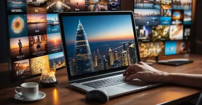Digital Vision Board: Create Your Dream Life Online 2024 1 Digital Vision Board: on a laptop is a vision board