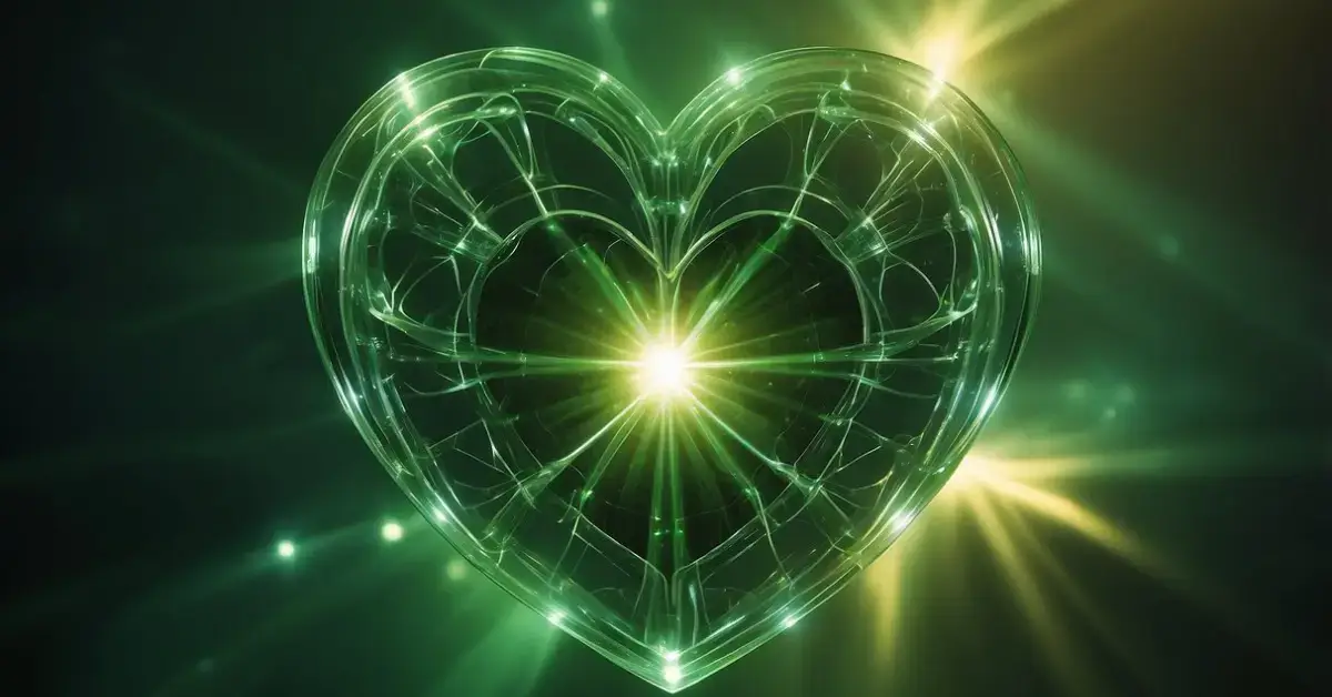Heart Chakra Meditation: a green heart