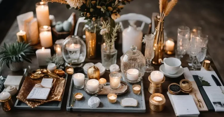 Vision Board Party: Create Your Dream Life with Friends 2024 7 Vision Board Party: Supplies gathered and laid out for vision board party setup