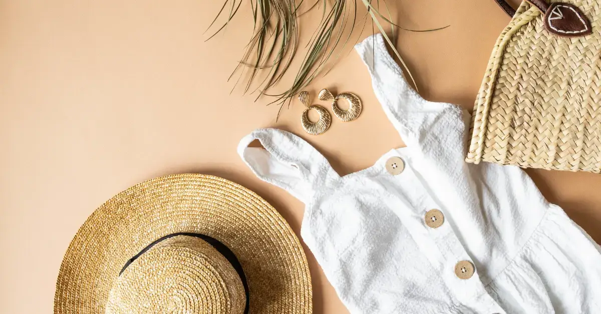 Spiritual Fashion Editorial: a dress with accessories lie there