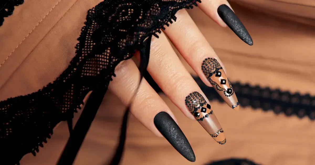 20+ Black Aura Nails For Every Occasion 1 Black Aura Nails: black nails